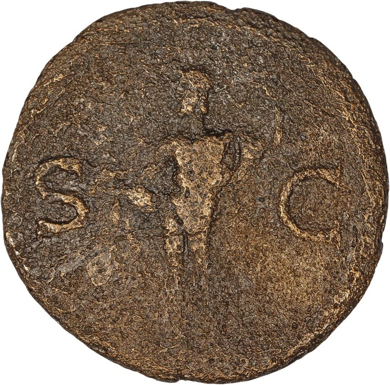 Римская империя · Tiberius · As · I в., реверс, Федеральное государственное бюджетное учреждение культуры "Государственный музей изобразительных искусств имени А.С. Пушкина"