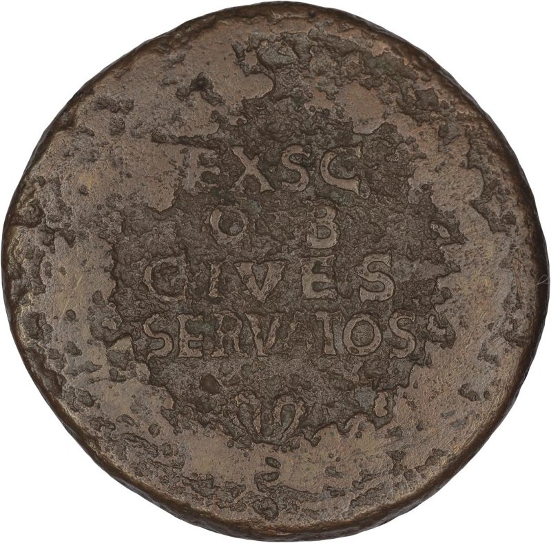Римская империя · Claudius · Sestertius · I в., реверс, Федеральное государственное бюджетное учреждение культуры "Государственный музей изобразительных искусств имени А.С. Пушкина"