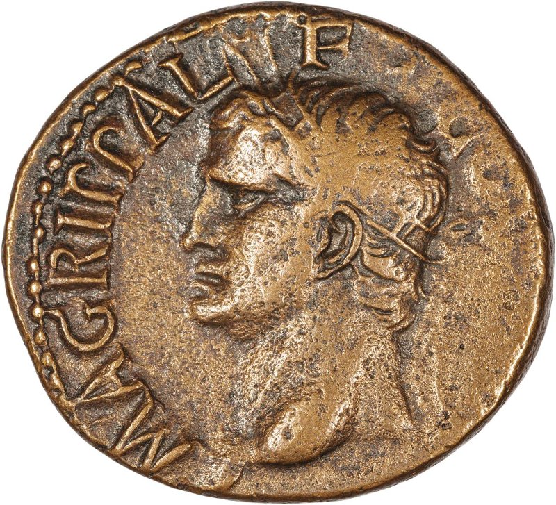 Римская империя · Tiberius · As · I в., аверс, Федеральное государственное бюджетное учреждение культуры "Государственный музей изобразительных искусств имени А.С. Пушкина"