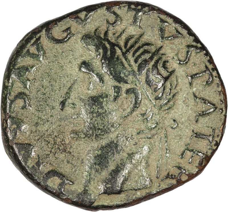 Римская империя · Tiberius · As · I в., аверс, Федеральное государственное бюджетное учреждение культуры "Государственный музей изобразительных искусств имени А.С. Пушкина"