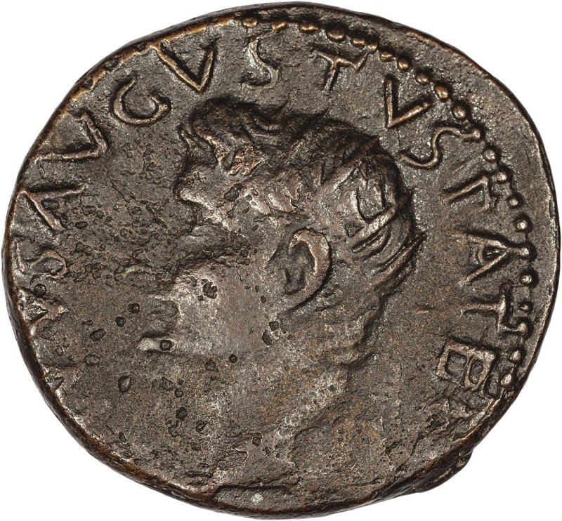 Римская империя · Tiberius · As · XIV в., аверс, Федеральное государственное бюджетное учреждение культуры "Государственный музей изобразительных искусств имени А.С. Пушкина"