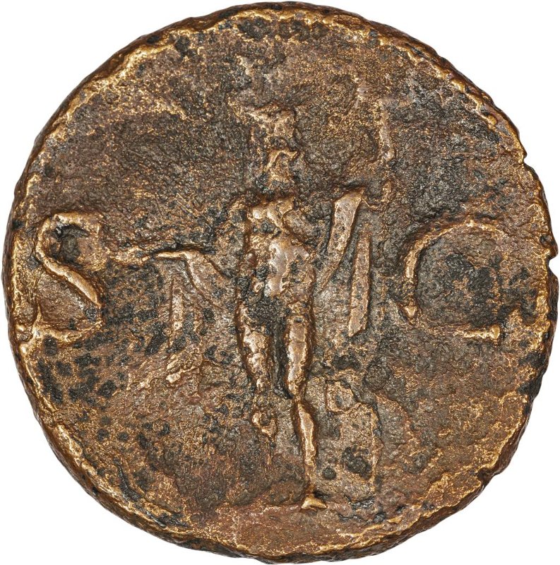 Римская империя · Tiberius · As · I в., реверс, Федеральное государственное бюджетное учреждение культуры "Государственный музей изобразительных искусств имени А.С. Пушкина"