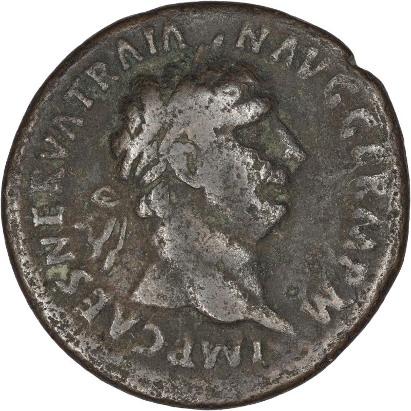 Римская империя · Trajan · As · I в., аверс, Федеральное государственное бюджетное учреждение культуры "Государственный музей изобразительных искусств имени А.С. Пушкина"