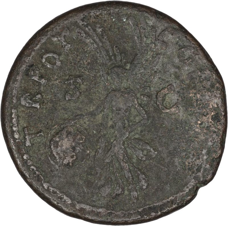 Римская империя · Trajan · As · I в., реверс, Федеральное государственное бюджетное учреждение культуры "Государственный музей изобразительных искусств имени А.С. Пушкина"