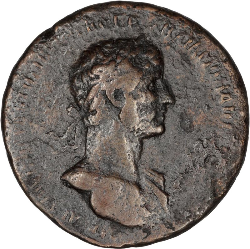 Римская империя · Hadrian · As · I в., аверс, Федеральное государственное бюджетное учреждение культуры "Государственный музей изобразительных искусств имени А.С. Пушкина"