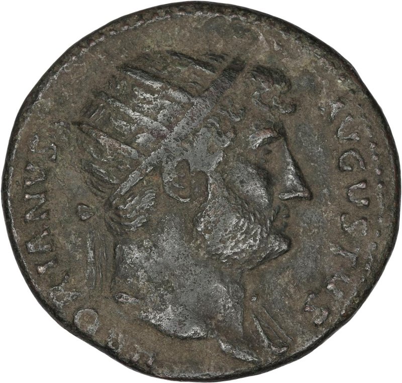 Римская империя · Hadrian · Dupondius · I в., аверс, Федеральное государственное бюджетное учреждение культуры "Государственный музей изобразительных искусств имени А.С. Пушкина"
