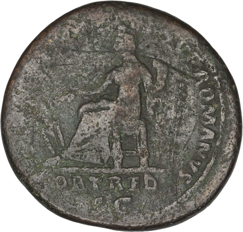 Римская империя · Trajan · As · I в., реверс, Федеральное государственное бюджетное учреждение культуры "Государственный музей изобразительных искусств имени А.С. Пушкина"