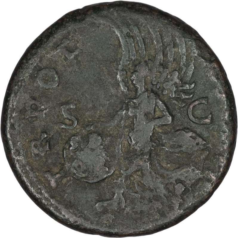 Римская империя · Trajan · As · I в., реверс, Федеральное государственное бюджетное учреждение культуры "Государственный музей изобразительных искусств имени А.С. Пушкина"
