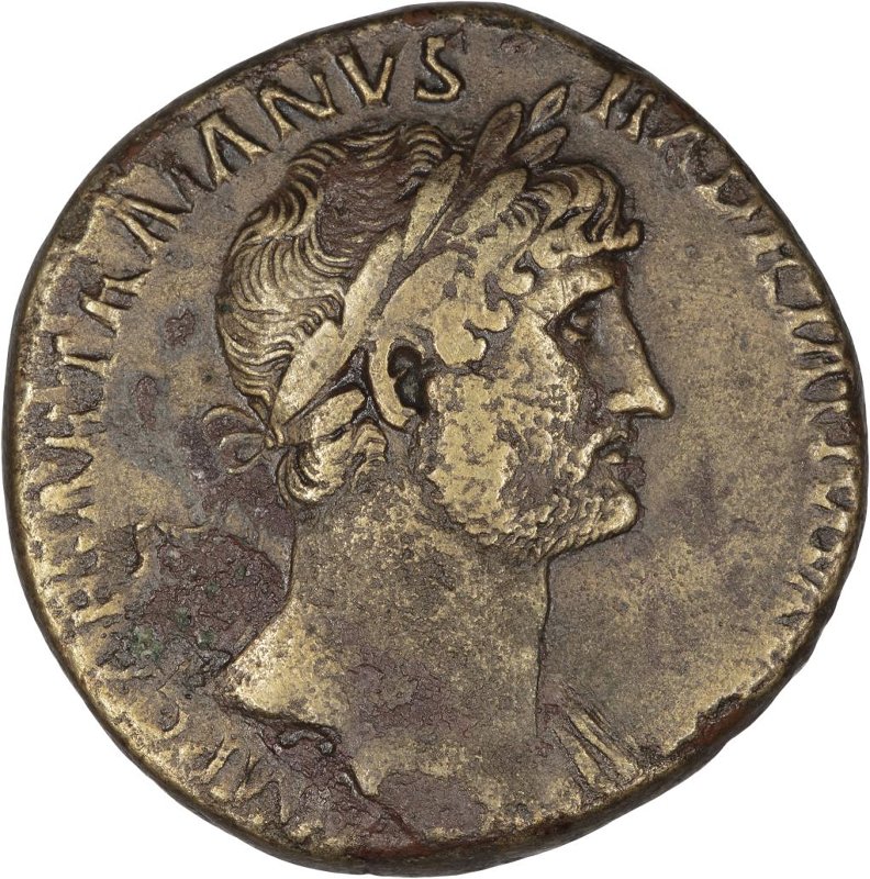 RIC II Hadrian 636c, аверс, Федеральное государственное бюджетное учреждение культуры "Государственный музей изобразительных искусств имени А.С. Пушкина"