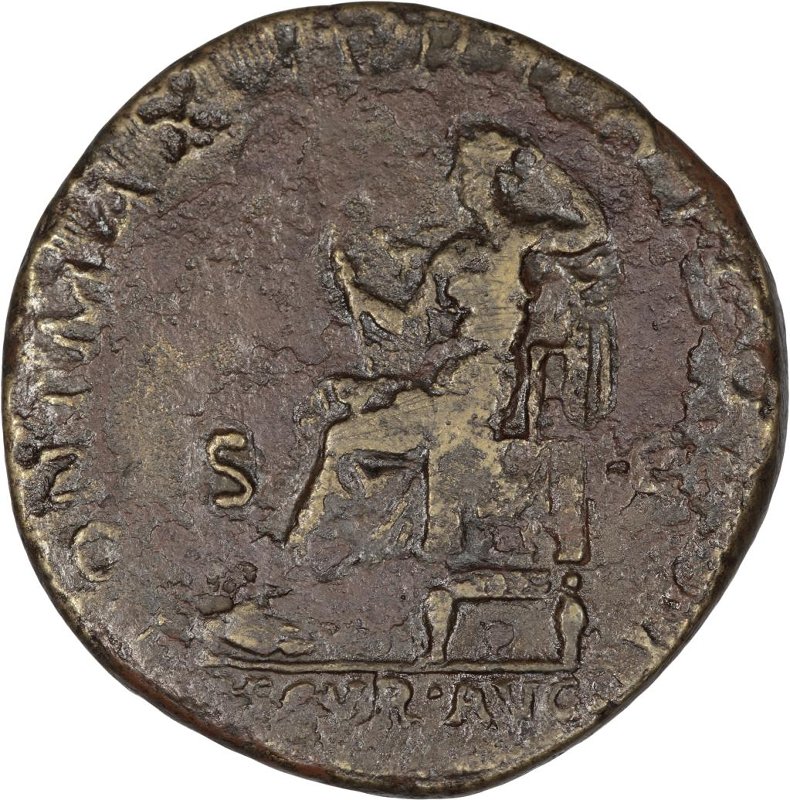 RIC II Hadrian 636c, реверс, Федеральное государственное бюджетное учреждение культуры "Государственный музей изобразительных искусств имени А.С. Пушкина"