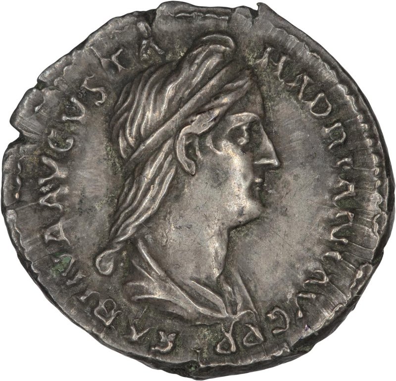 Римская империя · Sabina · Denarius · I в., аверс, Федеральное государственное бюджетное учреждение культуры "Государственный музей изобразительных искусств имени А.С. Пушкина"