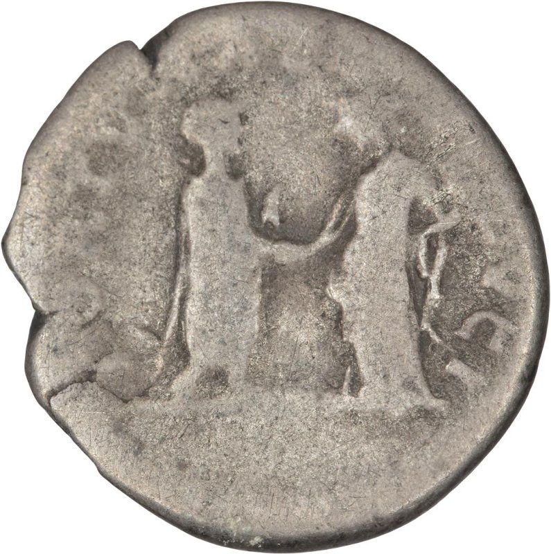 Римская империя · Hadrian · Denarius · I в., реверс, Федеральное государственное бюджетное учреждение культуры "Государственный музей изобразительных искусств имени А.С. Пушкина"