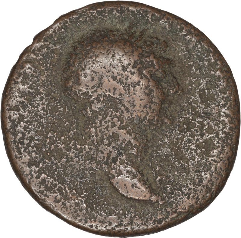 Римская империя · Trajan · As · I в., аверс, Федеральное государственное бюджетное учреждение культуры "Государственный музей изобразительных искусств имени А.С. Пушкина"