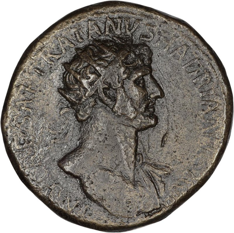Римская империя · Hadrian · As · I в., аверс, Федеральное государственное бюджетное учреждение культуры "Государственный музей изобразительных искусств имени А.С. Пушкина"