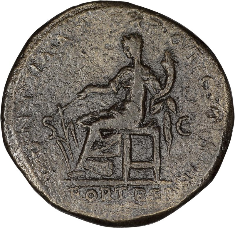 Римская империя · Hadrian · As · I в., реверс, Федеральное государственное бюджетное учреждение культуры "Государственный музей изобразительных искусств имени А.С. Пушкина"