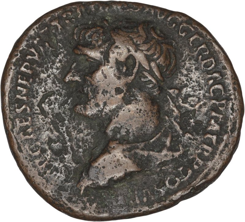 Римская империя · Trajan · As · I в., аверс, Федеральное государственное бюджетное учреждение культуры "Государственный музей изобразительных искусств имени А.С. Пушкина"