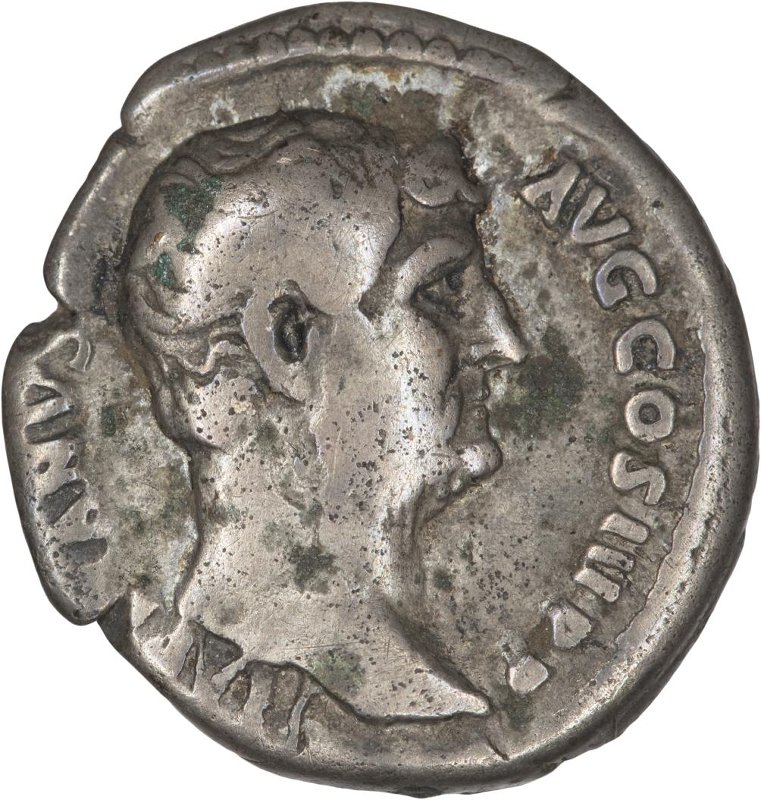 Римская империя · Hadrian · Denarius · I в., аверс, Федеральное государственное бюджетное учреждение культуры "Государственный музей изобразительных искусств имени А.С. Пушкина"