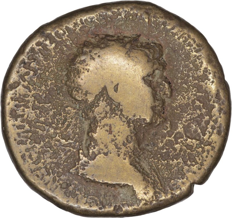 аверс Римская империя · Trajan · Dupondius · I в.