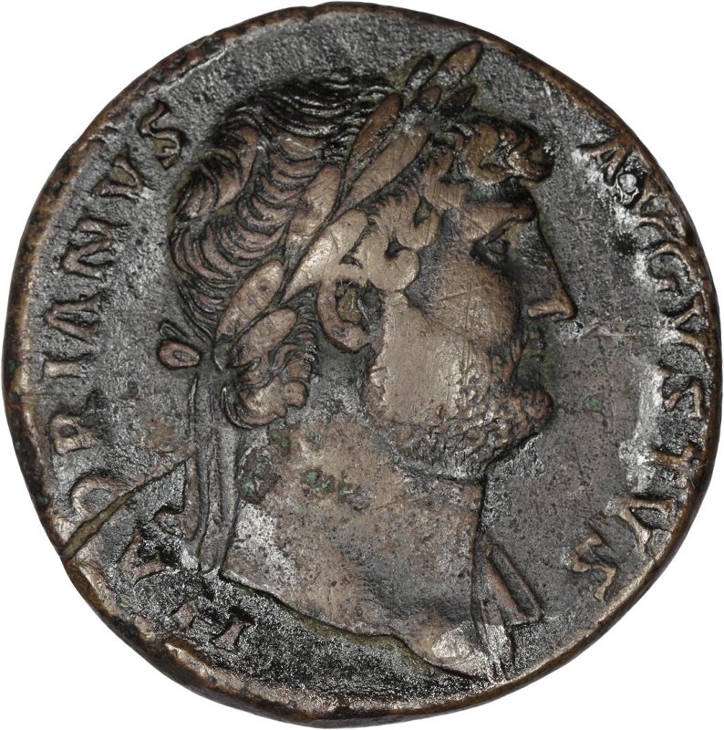RIC II Hadrian 636c, аверс, Федеральное государственное бюджетное учреждение культуры "Государственный музей изобразительных искусств имени А.С. Пушкина"