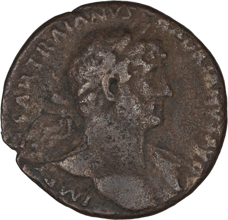 Римская империя · Hadrian · As · I в., аверс, Федеральное государственное бюджетное учреждение культуры "Государственный музей изобразительных искусств имени А.С. Пушкина"
