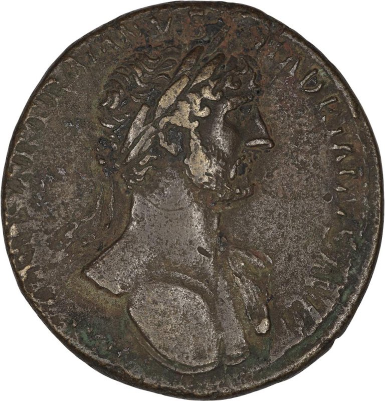 RIC II Hadrian 636c, аверс, Федеральное государственное бюджетное учреждение культуры "Государственный музей изобразительных искусств имени А.С. Пушкина"