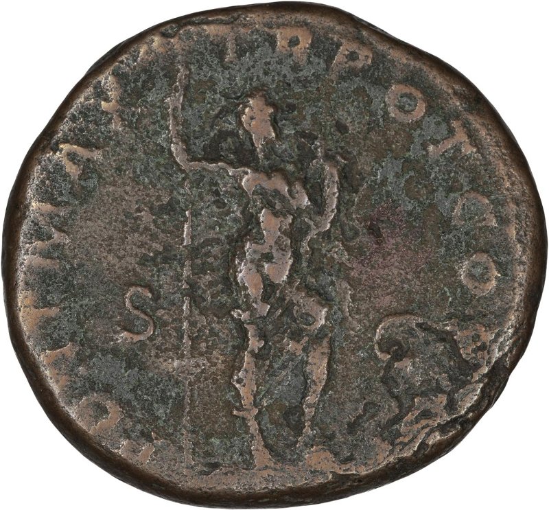 Римская империя · Hadrian · As · I в., реверс, Федеральное государственное бюджетное учреждение культуры "Государственный музей изобразительных искусств имени А.С. Пушкина"