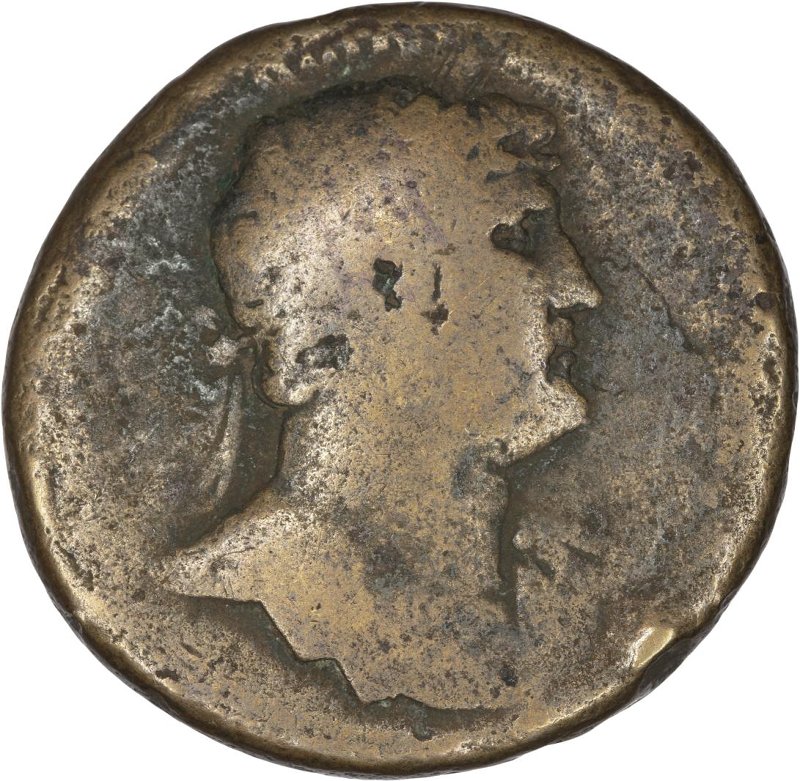 RIC II Hadrian 636c, аверс, Федеральное государственное бюджетное учреждение культуры "Государственный музей изобразительных искусств имени А.С. Пушкина"