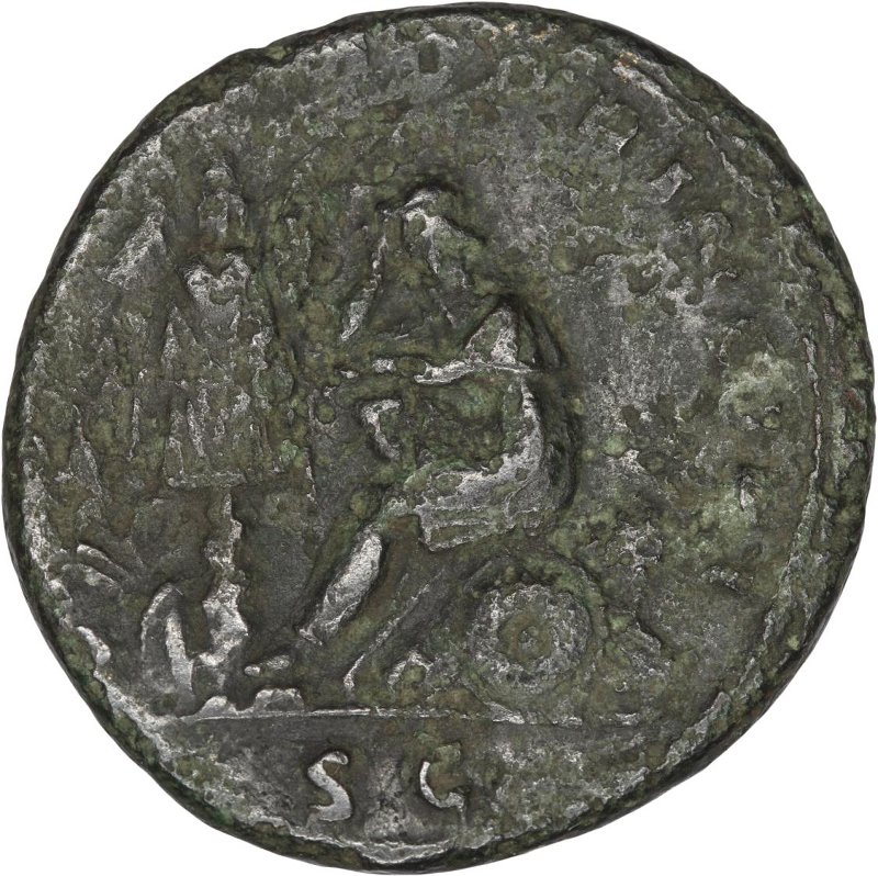 Римская империя · Trajan · As · I в., реверс, Федеральное государственное бюджетное учреждение культуры "Государственный музей изобразительных искусств имени А.С. Пушкина"