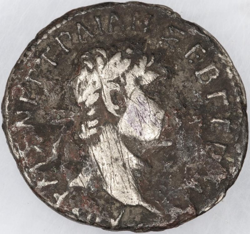 Римская империя · Trajan · Drachma · I в., аверс, Федеральное государственное бюджетное учреждение культуры "Государственный музей изобразительных искусств имени А.С. Пушкина"