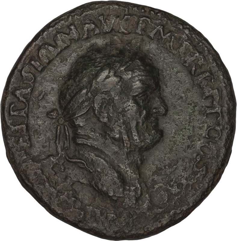 Римская империя · Vespasian · Sestertius · I в., аверс, Федеральное государственное бюджетное учреждение культуры "Государственный музей изобразительных искусств имени А.С. Пушкина"