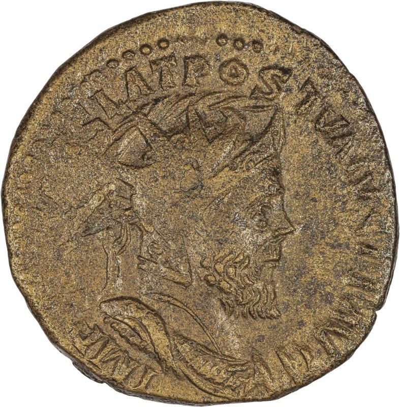 Римская империя · Postumus · Sestertius · II в., аверс, Федеральное государственное бюджетное учреждение культуры "Государственный музей изобразительных искусств имени А.С. Пушкина"