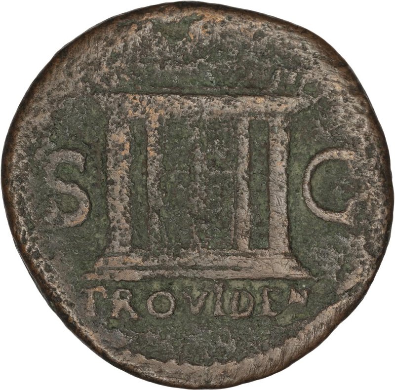 Римская империя · Vespasian · Dupondius · I в., реверс, Федеральное государственное бюджетное учреждение культуры "Государственный музей изобразительных искусств имени А.С. Пушкина"
