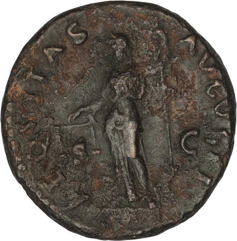 Римская империя · Vespasian · As · I в., реверс, Федеральное государственное бюджетное учреждение культуры "Государственный музей изобразительных искусств имени А.С. Пушкина"