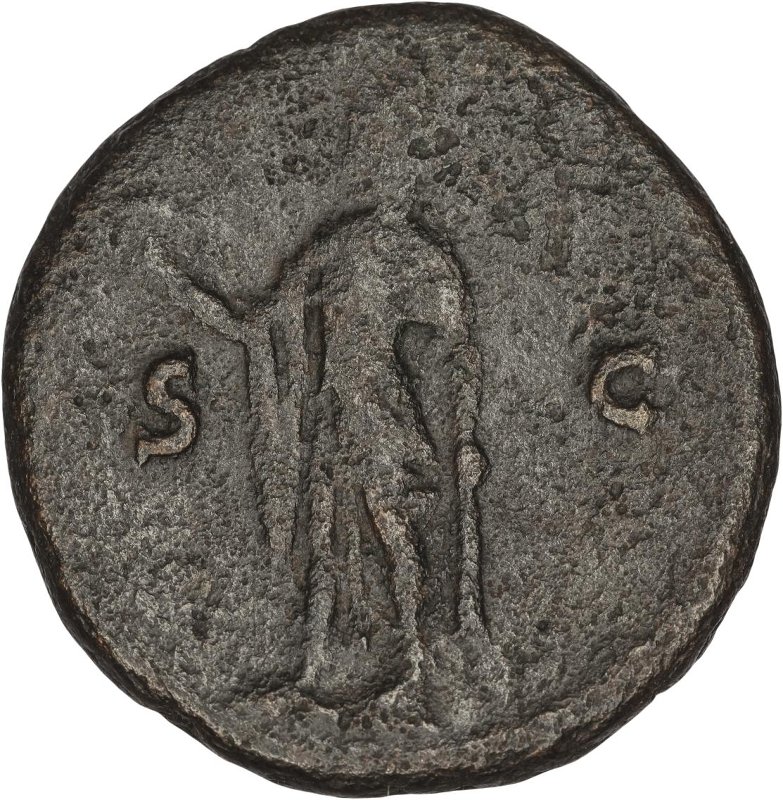 Римская империя · Vespasian · As · I в., реверс, Федеральное государственное бюджетное учреждение культуры "Государственный музей изобразительных искусств имени А.С. Пушкина"