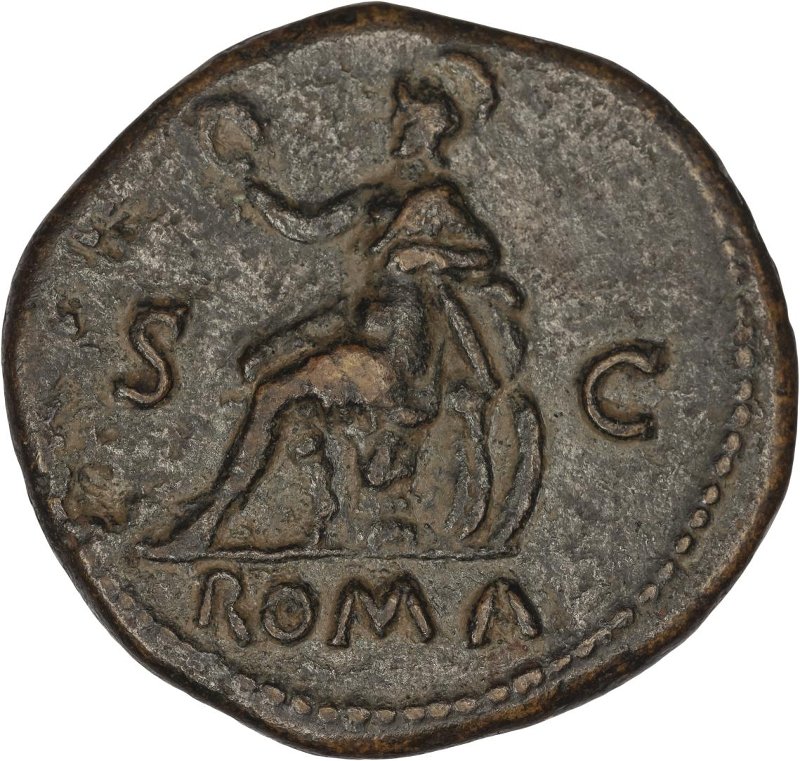 Римская империя · Vespasian · Dupondius · I в., реверс, Федеральное государственное бюджетное учреждение культуры "Государственный музей изобразительных искусств имени А.С. Пушкина"