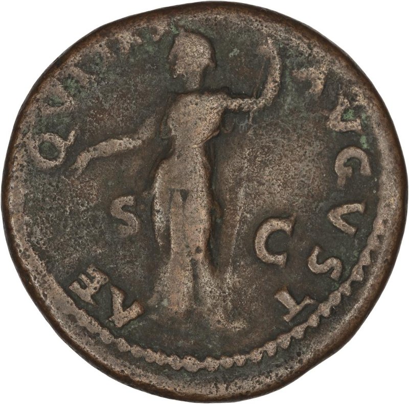 Римская империя · Vespasian · As · I в., реверс, Федеральное государственное бюджетное учреждение культуры "Государственный музей изобразительных искусств имени А.С. Пушкина"