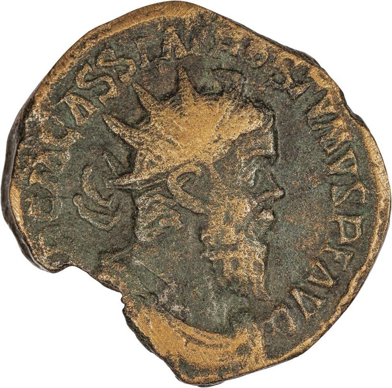 Римская империя · Postumus · Sestertius · II в., аверс, Федеральное государственное бюджетное учреждение культуры "Государственный музей изобразительных искусств имени А.С. Пушкина"