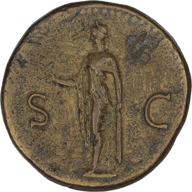Римская империя · Vespasian · Sestertius · I в., реверс, Федеральное государственное бюджетное учреждение культуры "Государственный музей изобразительных искусств имени А.С. Пушкина"