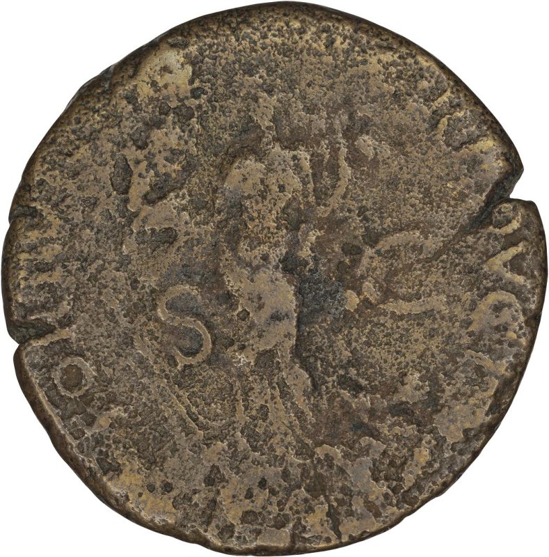 Римская империя · Vespasian · Dupondius · I в., реверс, Федеральное государственное бюджетное учреждение культуры "Государственный музей изобразительных искусств имени А.С. Пушкина"