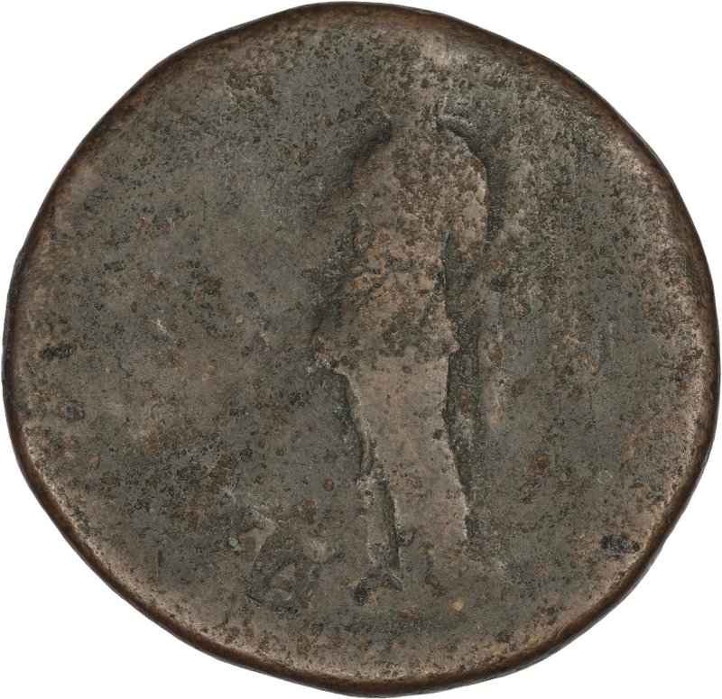 Римская империя · Vespasian · Dupondius · I в., реверс, Федеральное государственное бюджетное учреждение культуры "Государственный музей изобразительных искусств имени А.С. Пушкина"