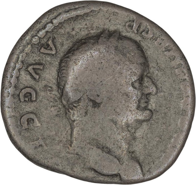 Римская империя · Vespasian · Denarius · I в., аверс, Государственный музей изобразительных искусств имени А.С. Пушкина