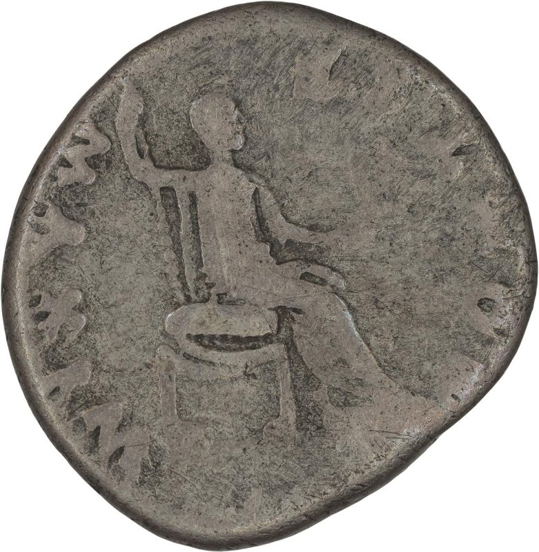 Римская империя · Vespasian · Denarius · I в., реверс, Государственный музей изобразительных искусств имени А.С. Пушкина