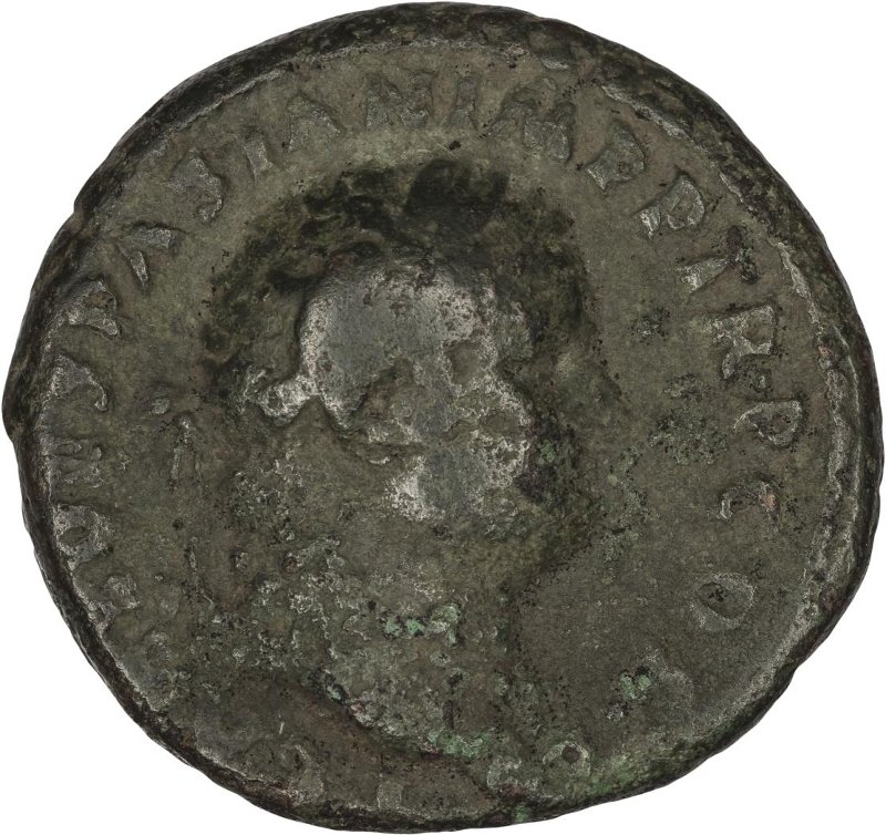 Римская империя · Vespasian · As · I в., аверс, Федеральное государственное бюджетное учреждение культуры "Государственный музей изобразительных искусств имени А.С. Пушкина"