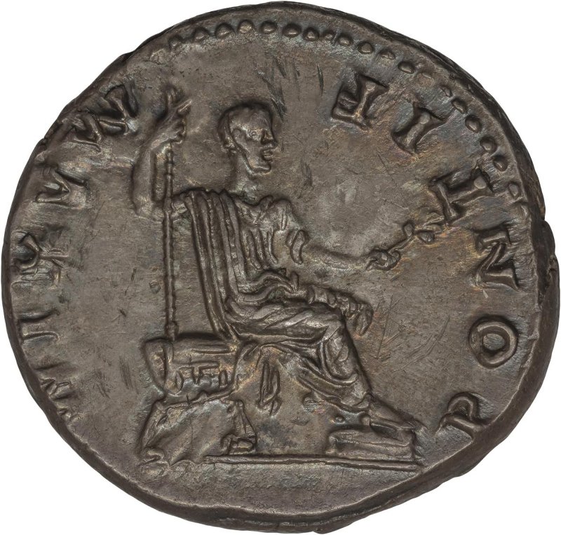 Римская империя · Vespasian · Denarius · I в., реверс, Государственный музей изобразительных искусств имени А.С. Пушкина