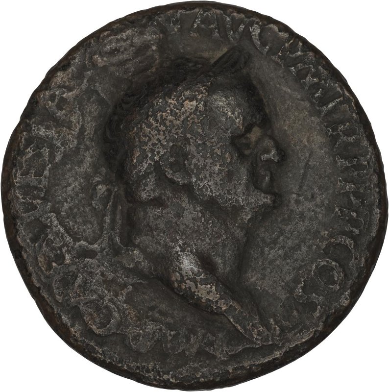 Римская империя · Vespasian · Sestertius · I в., аверс, Федеральное государственное бюджетное учреждение культуры "Государственный музей изобразительных искусств имени А.С. Пушкина"