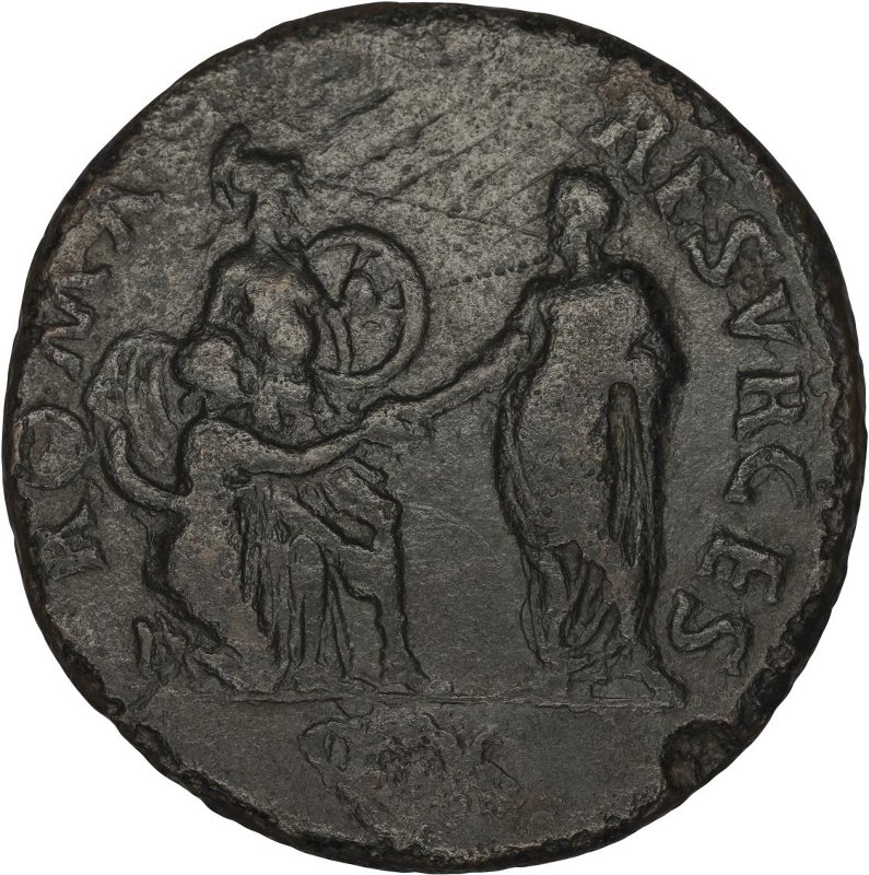 Римская империя · Vespasian · Sestertius · I в., реверс, Федеральное государственное бюджетное учреждение культуры "Государственный музей изобразительных искусств имени А.С. Пушкина"