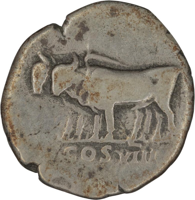 Римская империя · Vespasian · Denarius · I в., реверс, Государственный музей изобразительных искусств имени А.С. Пушкина