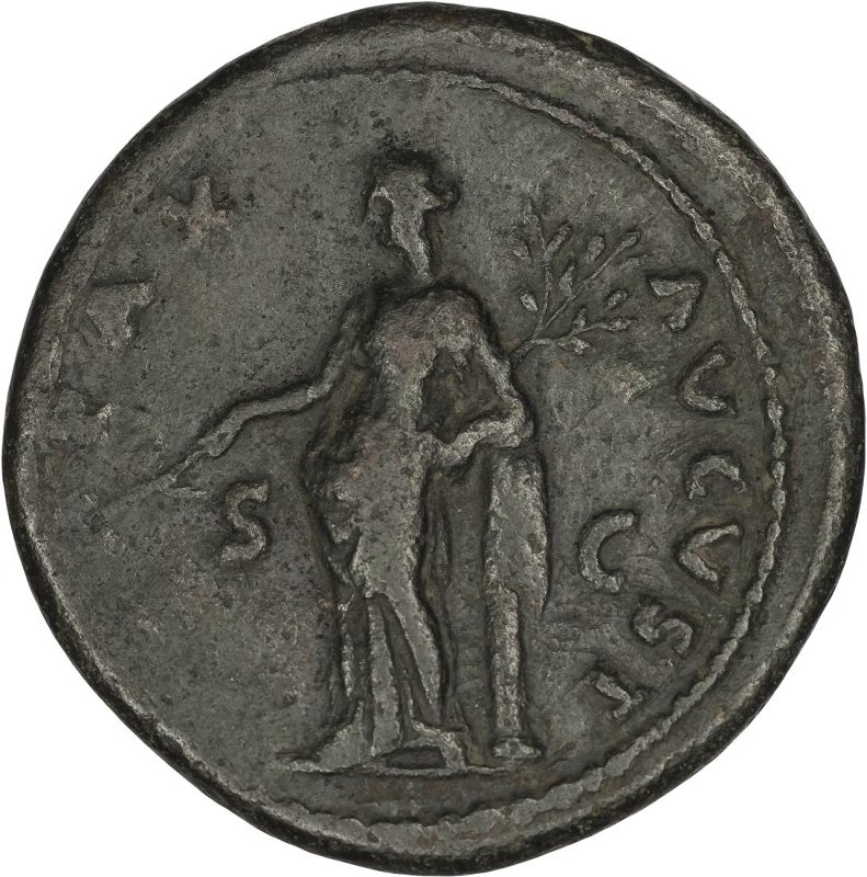 Римская империя · Vespasian · As · I в., реверс, Федеральное государственное бюджетное учреждение культуры "Государственный музей изобразительных искусств имени А.С. Пушкина"