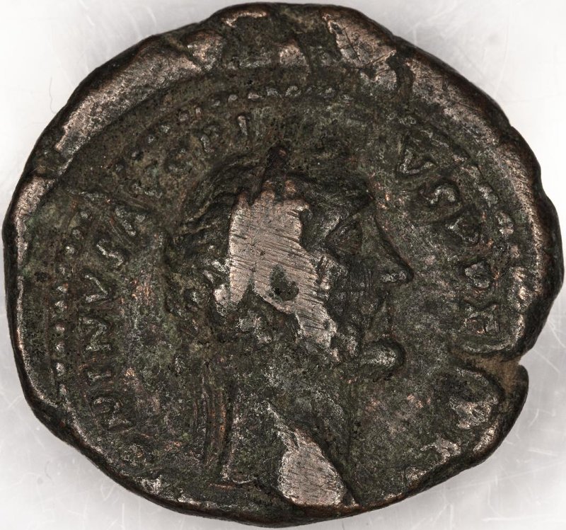 Римская империя · Antoninus Pius · As · I в., аверс, Федеральное государственное бюджетное учреждение культуры "Государственный музей изобразительных искусств имени А.С. Пушкина"
