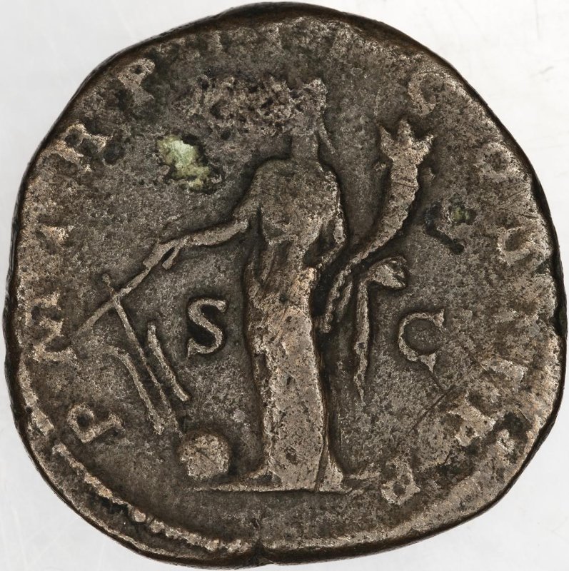 Римская империя · Septimius Severus · Sestertius · I в., реверс, Федеральное государственное бюджетное учреждение культуры "Государственный музей изобразительных искусств имени А.С. Пушкина"